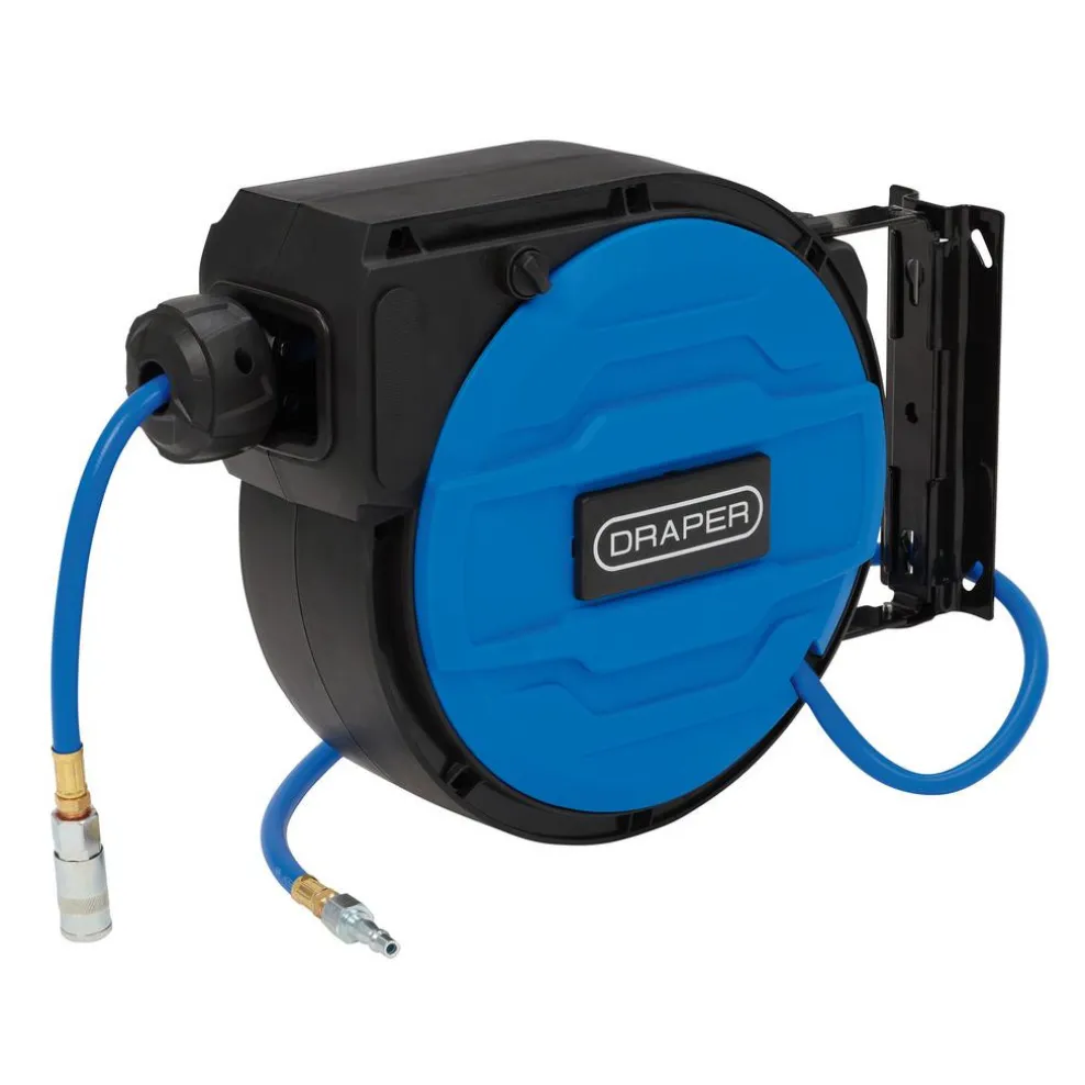 Retractable Air Hose Reel, 12m, 8mm ID