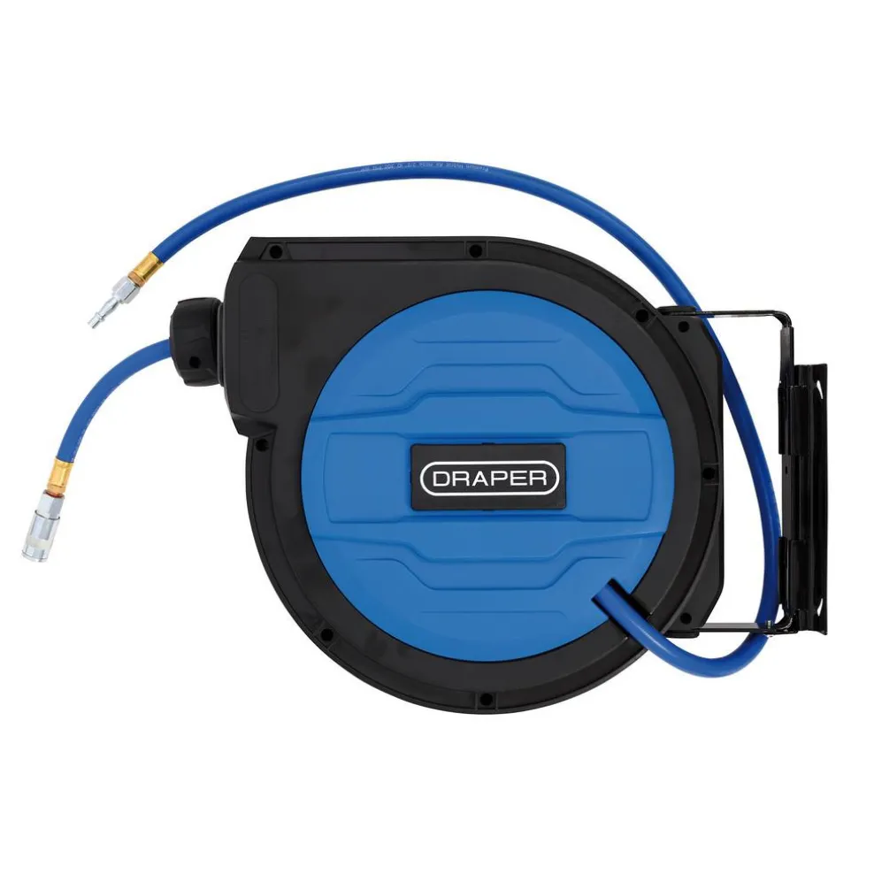 Retractable Air Hose Reel, 15m, 10mm ID