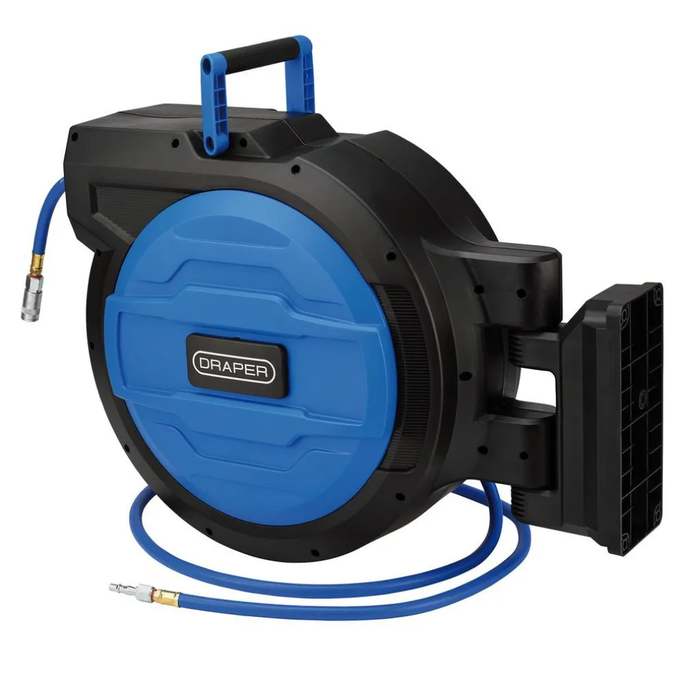 Retractable Air Hose Reel, 20m, 10mm ID