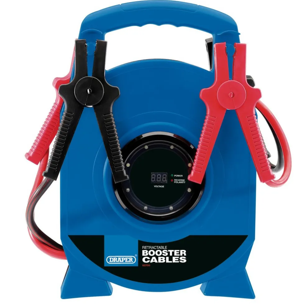 Retractable Booster Cables, 3.5m x 29mm²