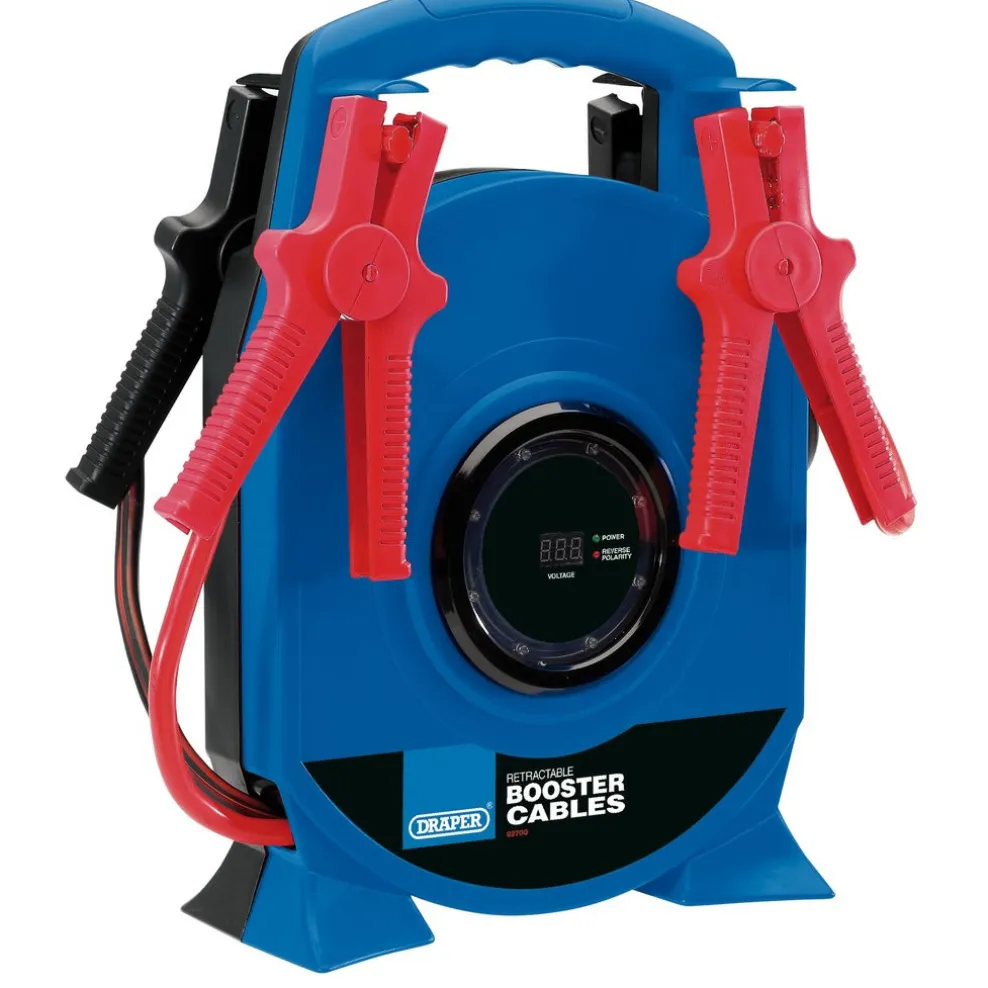 Retractable Booster Cables, 3.5m x 29mm²