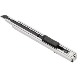 Retractable Metal Snap-off Knife, 9mm