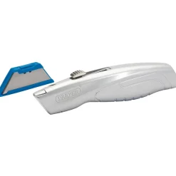 Retractable Trimming Knife with 5 Spare Blades
