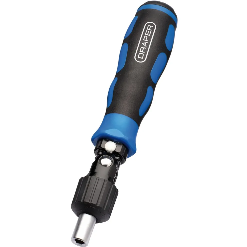 Reversible Pivoting Ratchet Screwdriver and Bit Set (13 Piece)