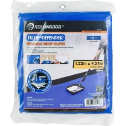 ROLLINGDOG BLUE-DEFENDER™ Premium Drop Cloth, 1.2 x 4.5m