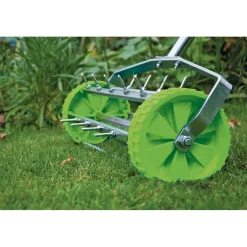 Rolling Lawn Aerator Spiked Drum, 450mm
