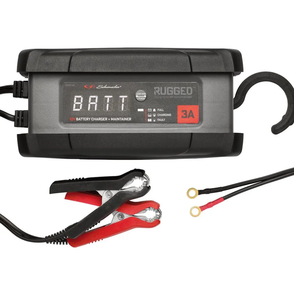 Schumacher® Rugged SPX458, 3A 12V Battery Charger and Maintainer