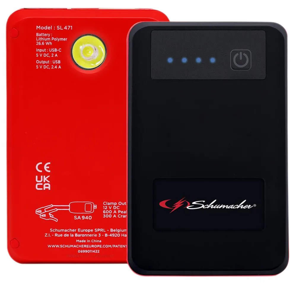 Schumacher® SL471 12V Lithium Booster and Power Bank, 600PA