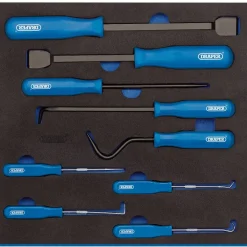 Scraper, Hook and Pick Set in 1/2 Drawer EVA Insert Tray (9 Piece)