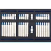 Screwdriver Insert Bit Set in 1/4 Drawer EVA Insert Tray (40 Piece)