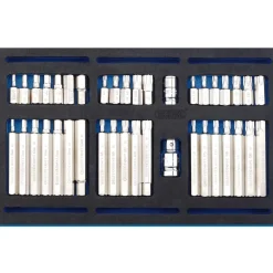 Screwdriver Insert Bit Set in 1/4 Drawer EVA Insert Tray (40 Piece)