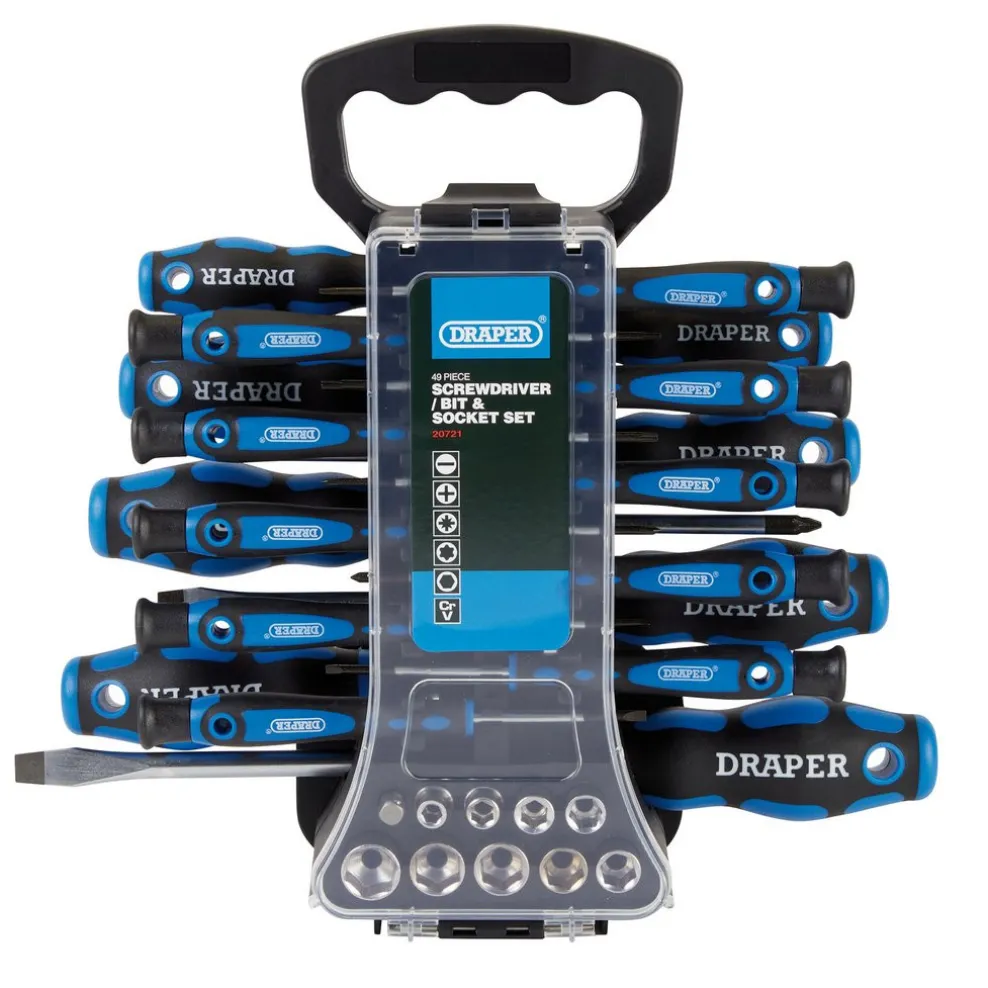 Screwdriver, Socket and Bit Set (49 Piece)