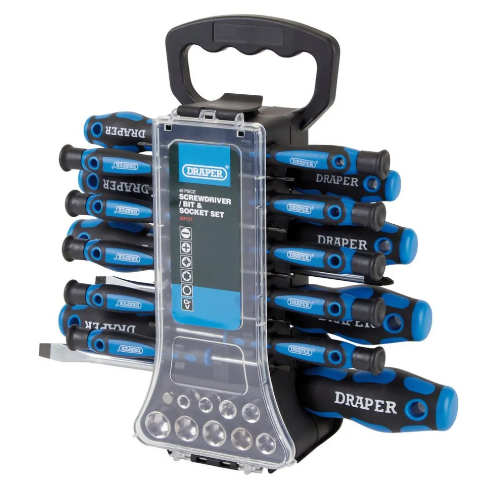 Screwdriver, Socket and Bit Set (49 Piece)