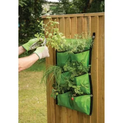6-Section Fabric Hanging Grow Bag