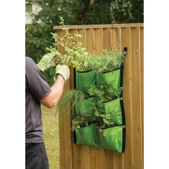 6-Section Fabric Hanging Grow Bag