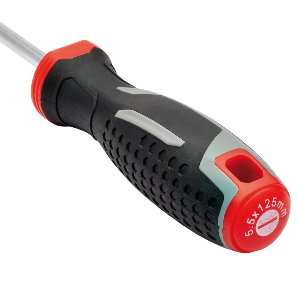 Slotted Parallel Soft Grip Screwdriver, SL5.5 x 125mm