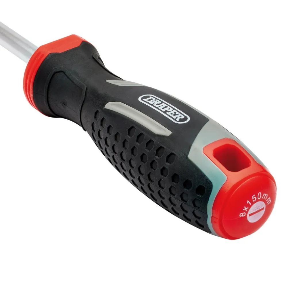 Slotted Soft Grip Screwdriver, SL8 x 150mm