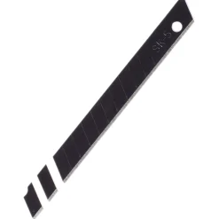 Snap-Off Segment Knife Blades, 9mm, Black (Pack of 10)