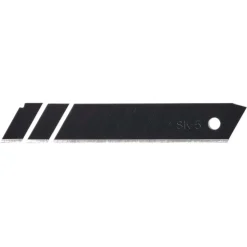 Snap-Off Segment Knife Blades, 18mm, Black (Pack of 10)