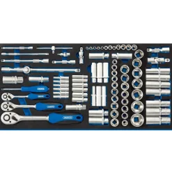 Socket Set in Full Drawer EVA Insert Tray, 1/4