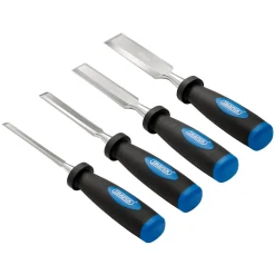 Soft Grip Bevel Edge Wood Chisel Set (4 Piece)