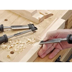 Soft Grip Bevel Edge Wood Chisel Set (4 Piece)