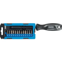 Soft Grip Magnetic Screwdriver and Bit Set, 1/4" x 100mm (14 Piece)