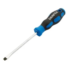 Soft Grip Plain Slot Screwdriver, 5 x 100mm