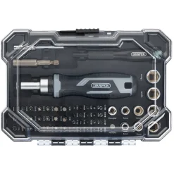 Soft Grip Ratchet Screwdriver and Bit Set (55 Piece)