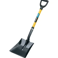 Square Mouth Builders Shovel with Fibreglass Shaft