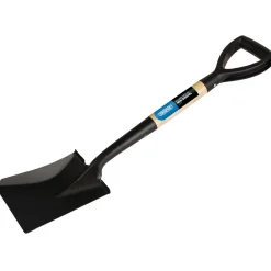 Square Mouth Mini Shovel with Wood Shaft
