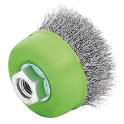Stainless-Steel Crimped Wire Cup Brush, 75mm, M14