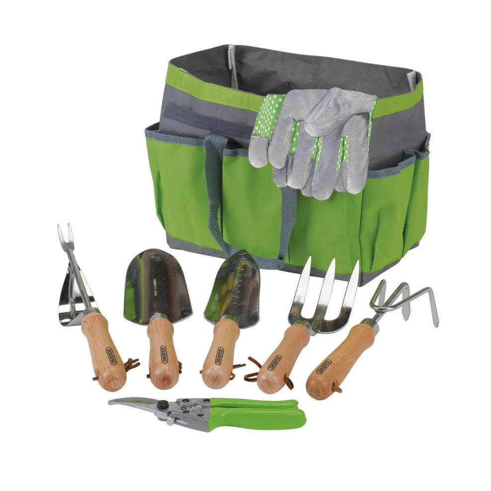 Stainless Steel Garden Tool Set with Storage Bag (8 Piece)