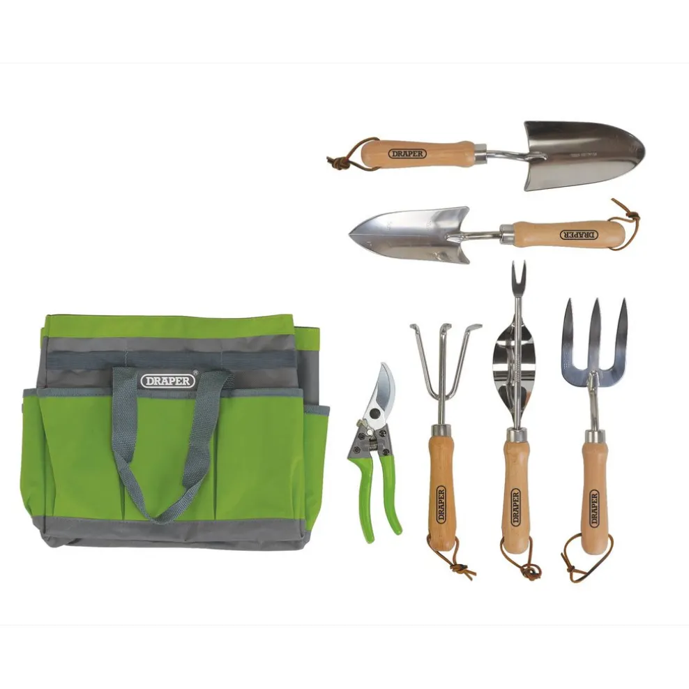 Stainless Steel Garden Tool Set with Storage Bag (8 Piece)
