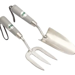 Stainless Steel Hand Fork and Trowel Set (2 Piece)