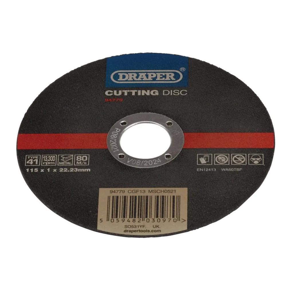 Stainless-Steel/Inox Metal Cutting Disc, 115 x 1 x 22.23mm