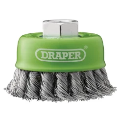 Stainless-Steel Twist-Knot Wire Cup Brush, 75mm, M14