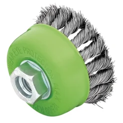 Stainless-Steel Twist-Knot Wire Cup Brush, 75mm, M14
