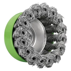 Stainless-Steel Twist-Knot Wire Cup Brush, 65mm, M14