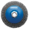 Steel Bevelled Crimped Wire Wheel Brush, 115mm, M14