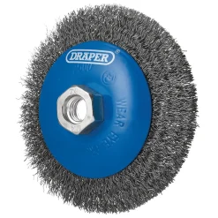 Steel Bevelled Crimped Wire Wheel Brush, 115mm, M14