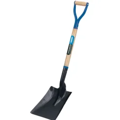 Steel Square Mouth Builders Shovel with Hardwood Shaft