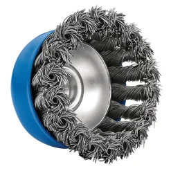 Steel Twist-Knot Wire Cup Brush, 75mm, M14