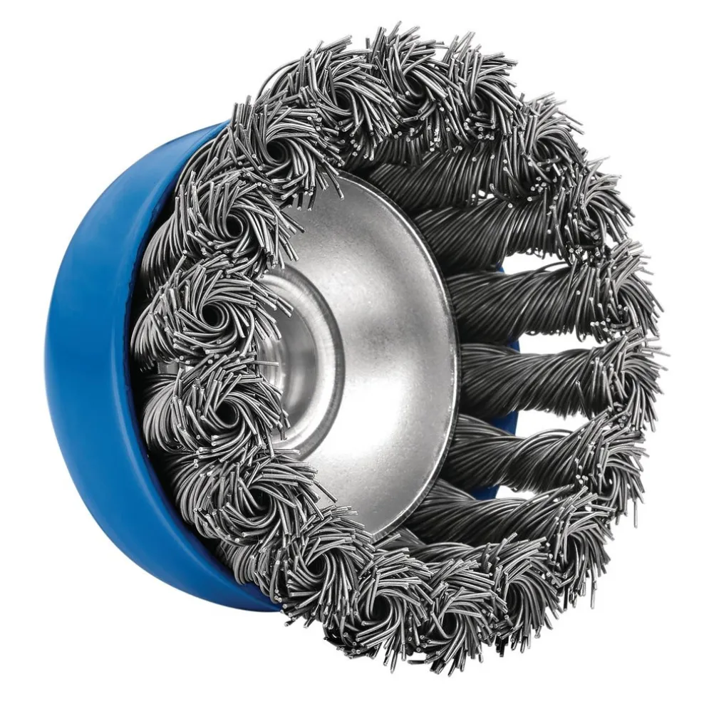 Steel Twist-Knot Wire Cup Brush, 75mm, M14