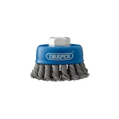 Steel Twist-Knot Wire Cup Brush, 75mm, M14
