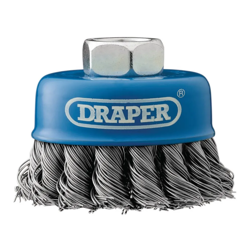 Steel Twist-Knot Wire Cup Brush, 65mm, M14
