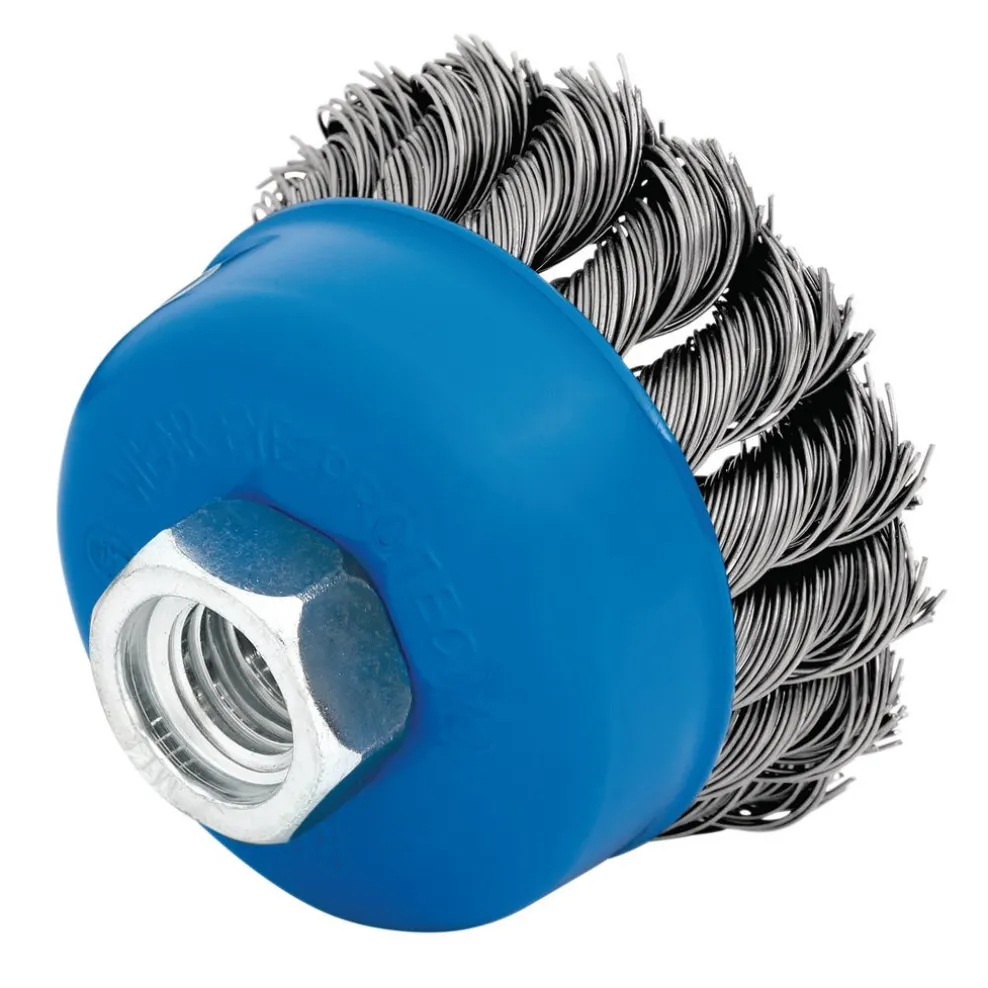 Steel Twist-Knot Wire Cup Brush, 65mm, M14