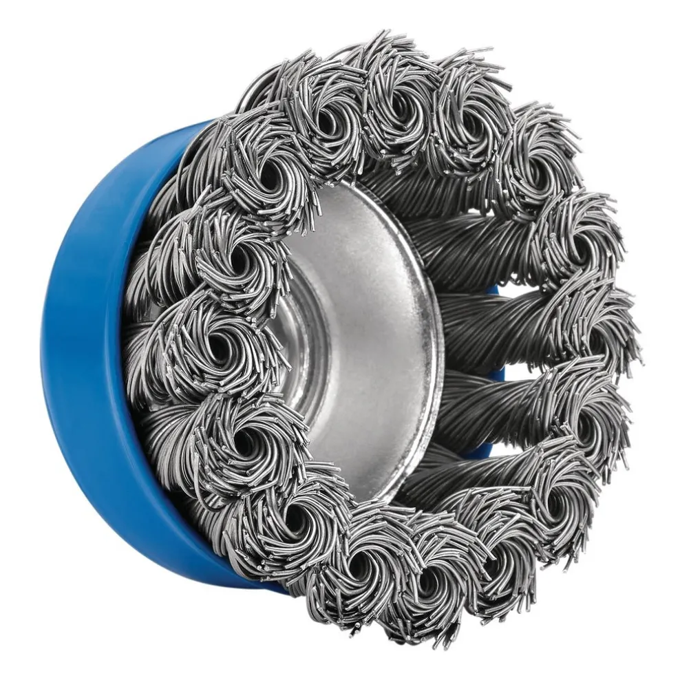 Steel Twist-Knot Wire Cup Brush, 65mm, M14