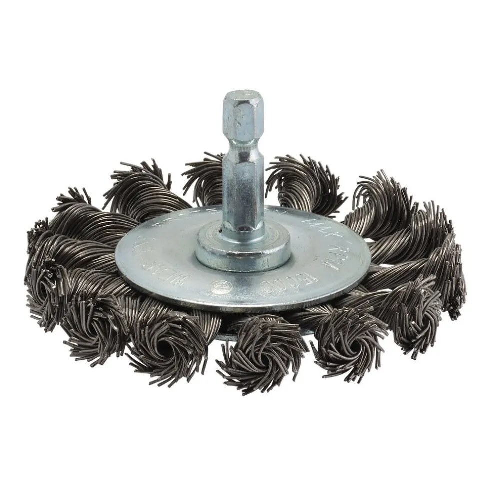 Steel Twist-Knot Wire Wheel Brush, 75mm