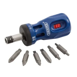 Stubby Ratchet Screwdriver and Bit Set Countertop Display (24 Piece)